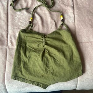 Edikted Olive Green Halter Top